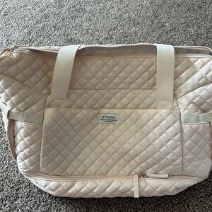 Etronik Quilted Cream Travel Bag